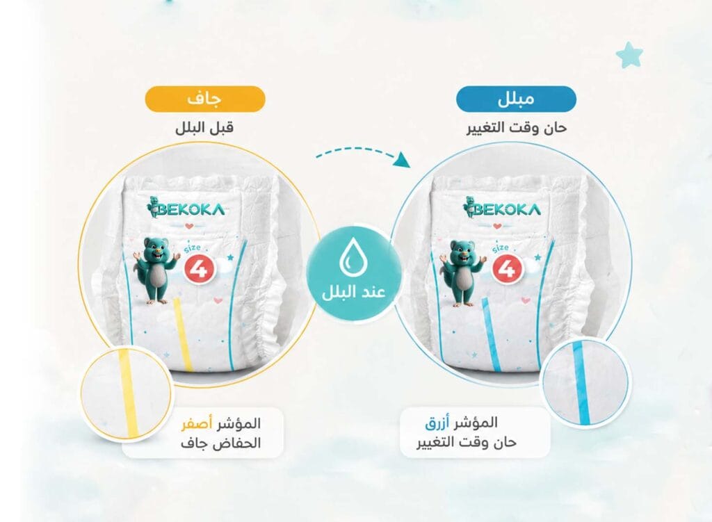 مؤشر البلل في الحفاضات: التقنية الذكية التي توفر عليكِ عناء الفحص المتكرر